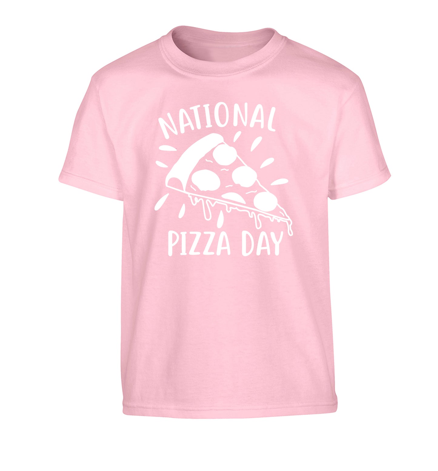 National pizza day Children's light pink Tshirt 12-13 Years