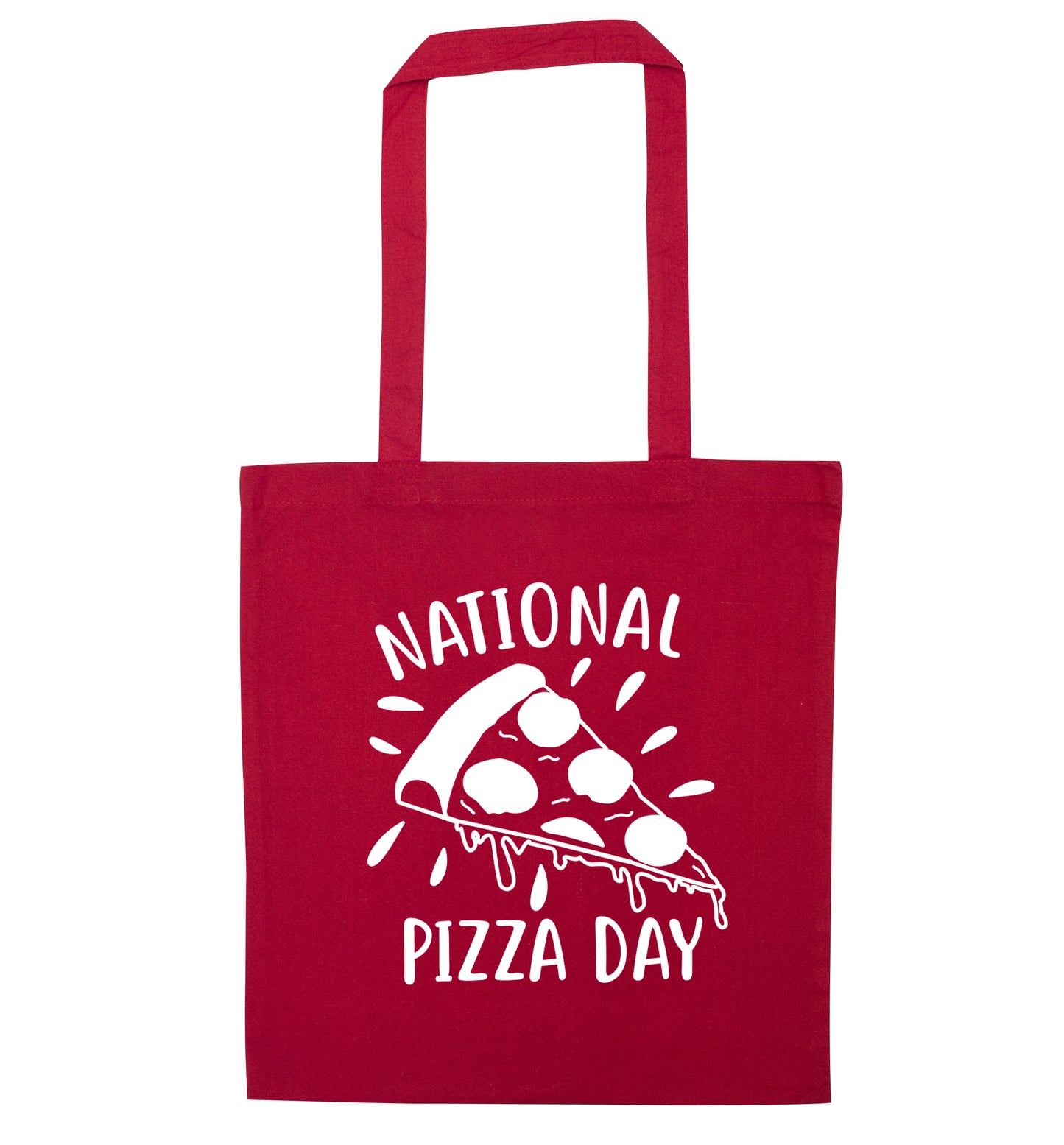 National pizza day red tote bag