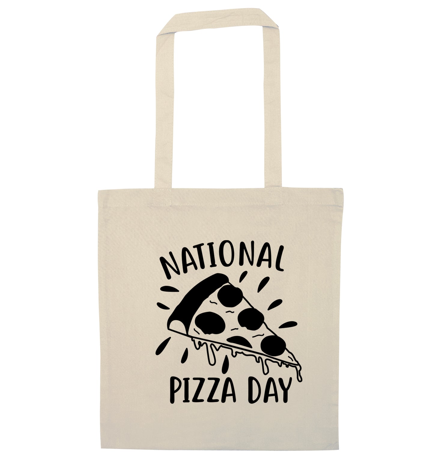 National pizza day natural tote bag