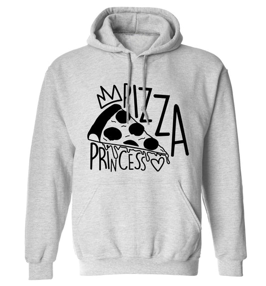 Pizza Princess adults unisex grey hoodie 2XL