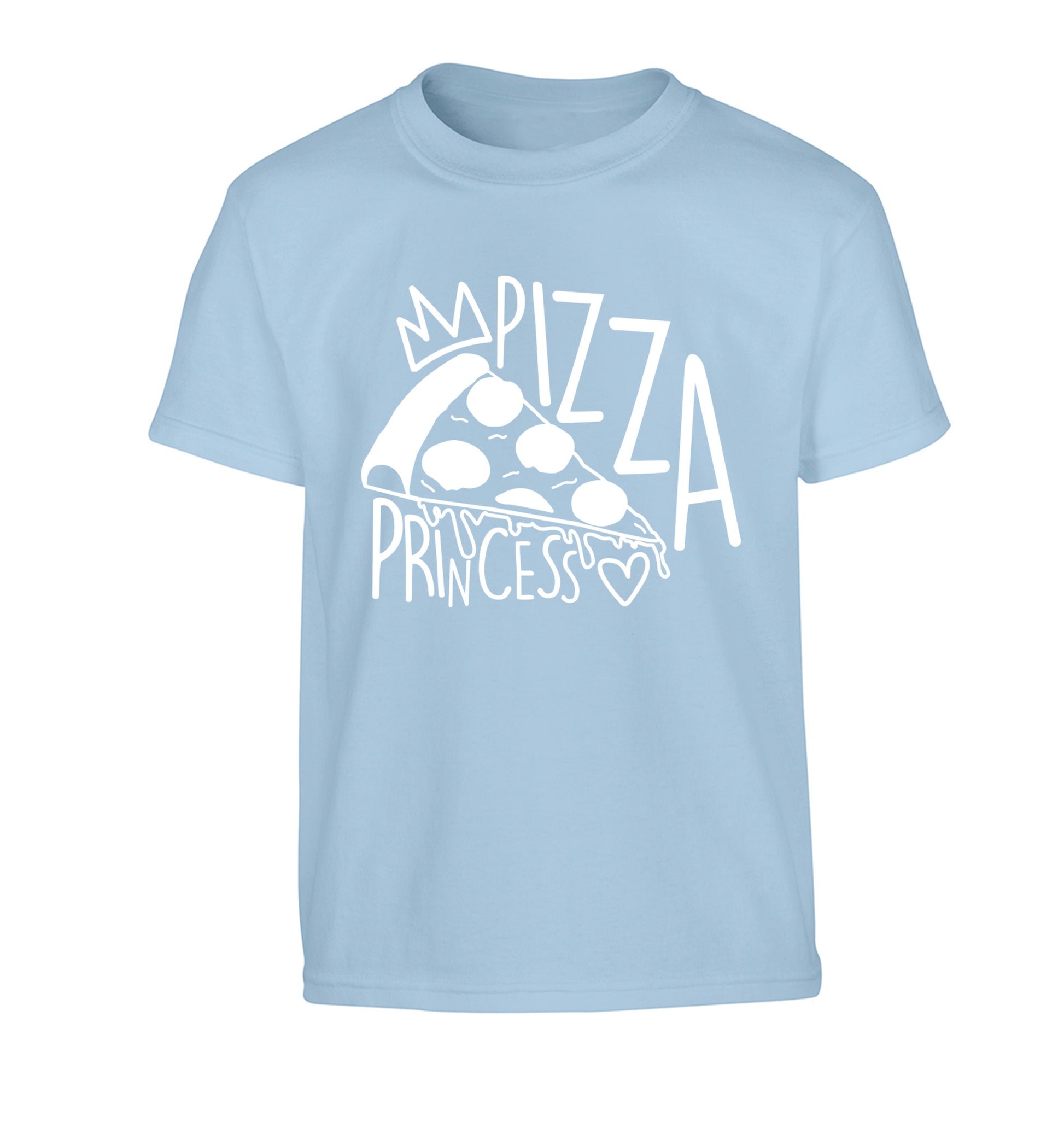 Pizza Princess Children's light blue Tshirt 12-13 Years