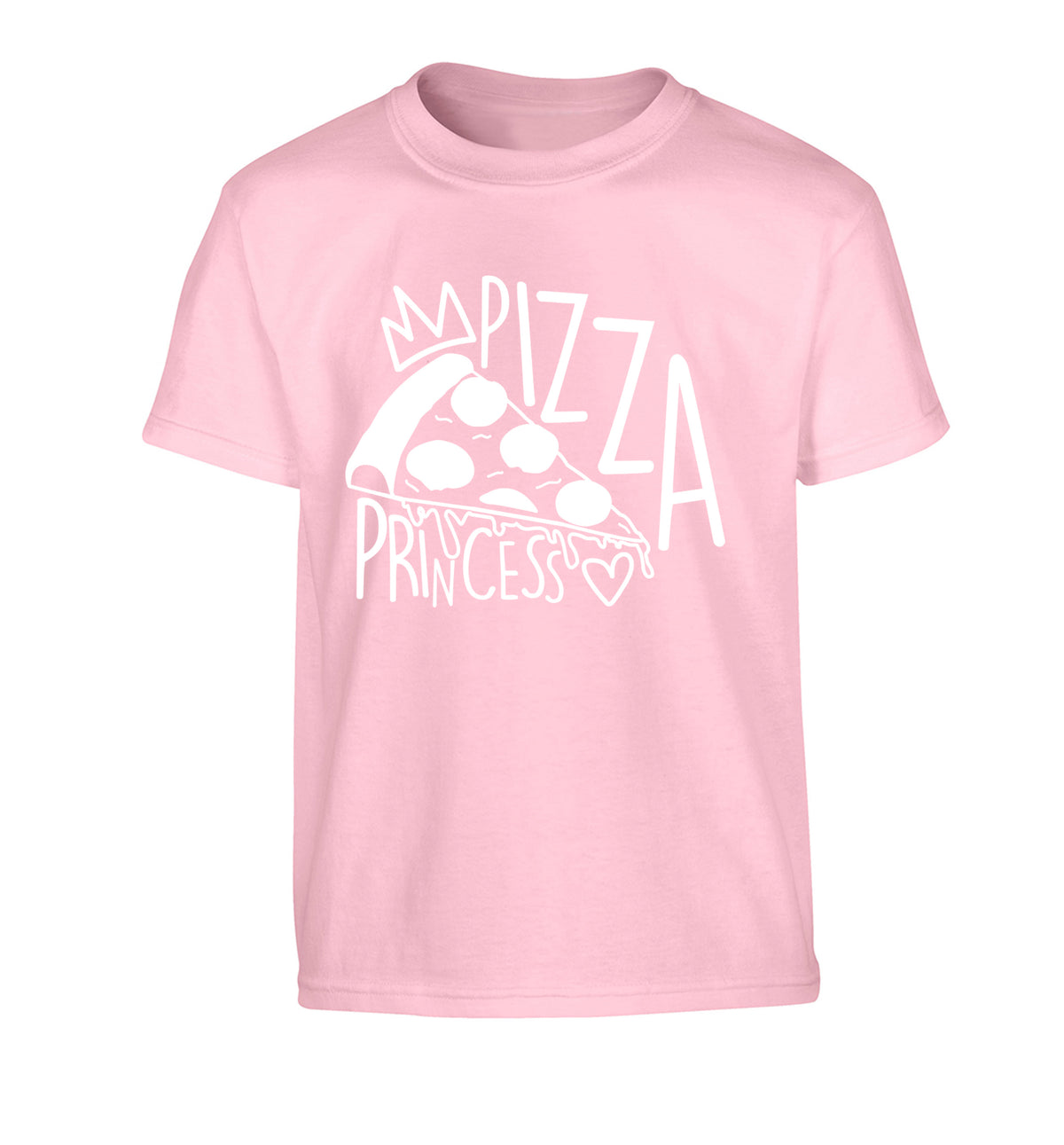Pizza Princess Children's light pink Tshirt 12-13 Years