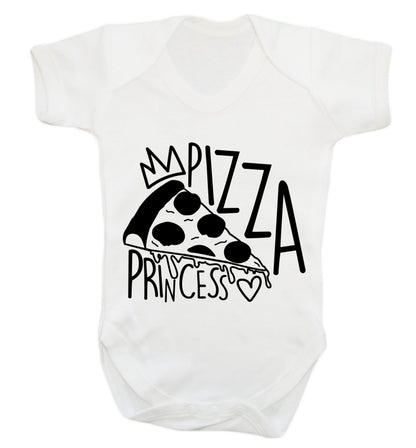 Pizza Princess Baby Vest white 18-24 months