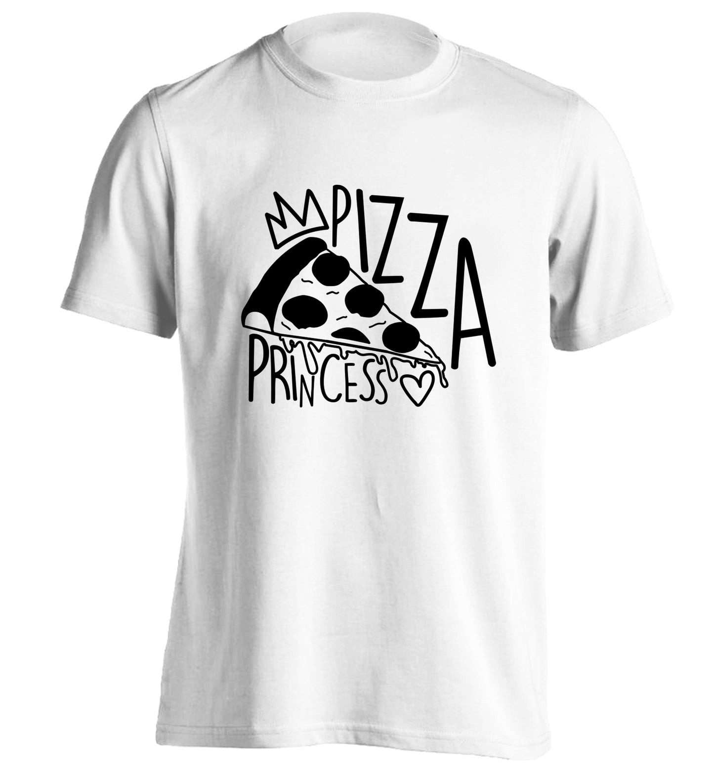 Pizza Princess adults unisex white Tshirt 2XL