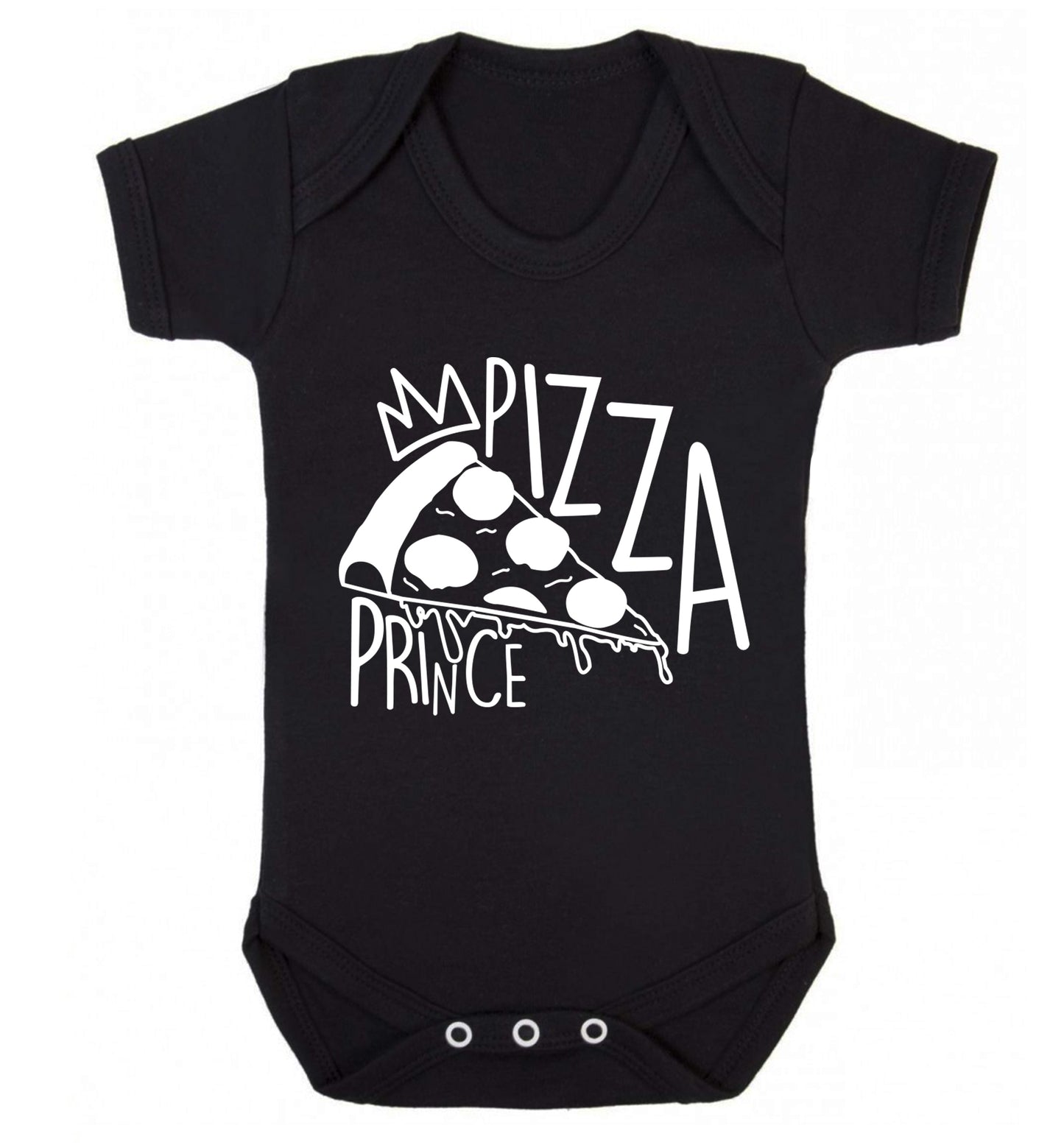 Pizza Prince Baby Vest black 18-24 months