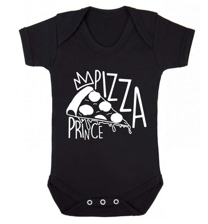 Pizza Prince Baby Vest black 18-24 months