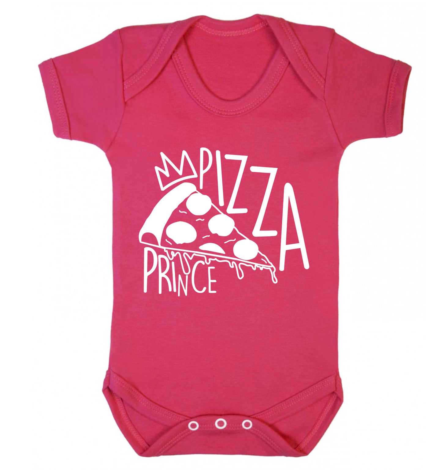 Pizza Prince Baby Vest dark pink 18-24 months