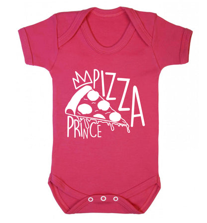 Pizza Prince Baby Vest dark pink 18-24 months