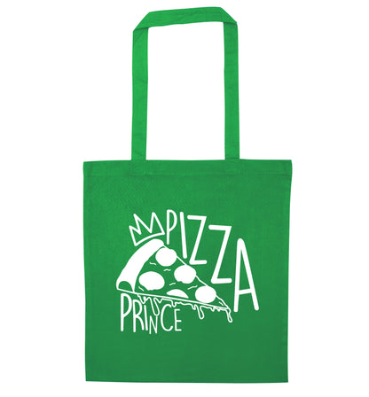 Pizza Prince green tote bag