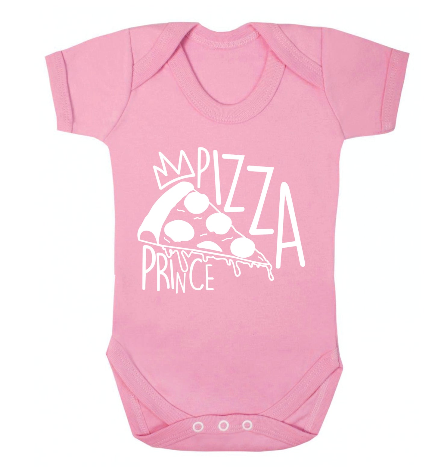 Pizza Prince Baby Vest pale pink 18-24 months