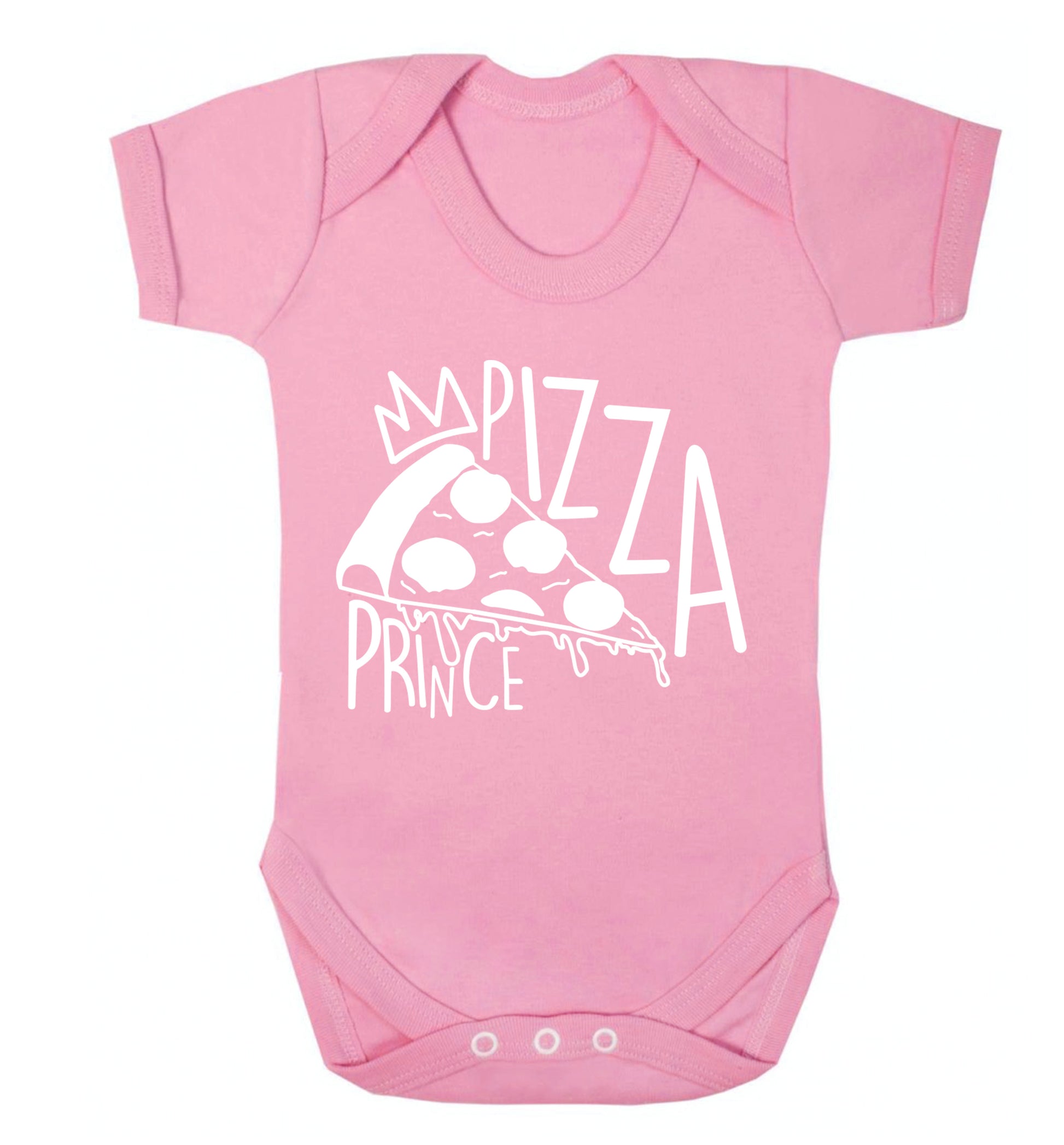 Pizza Prince Baby Vest pale pink 18-24 months