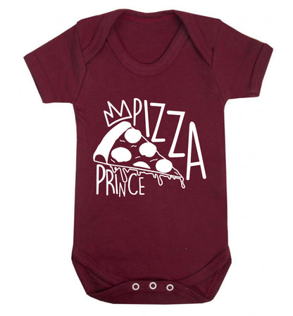 Pizza Prince Baby Vest maroon 18-24 months