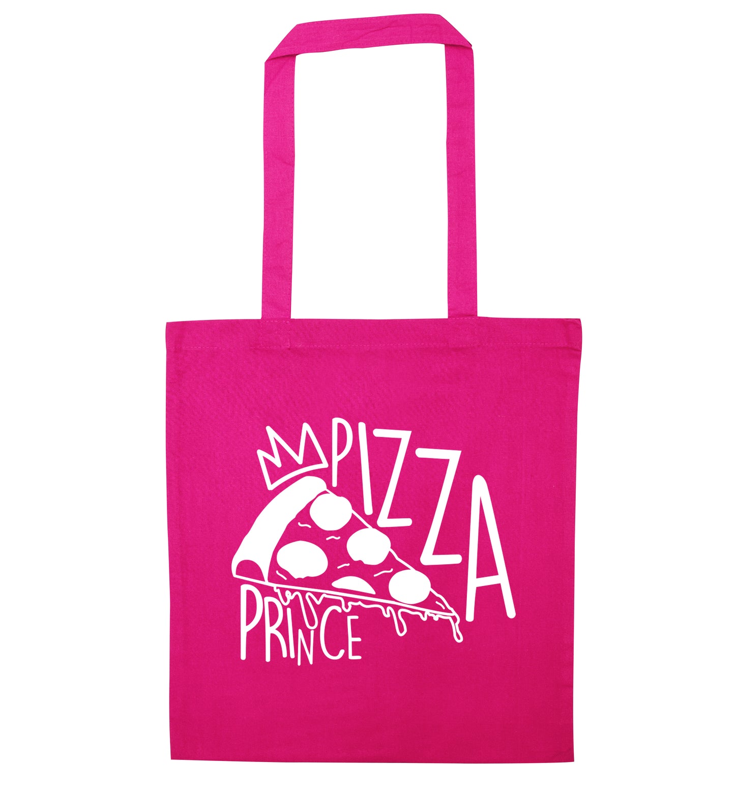 Pizza Prince pink tote bag