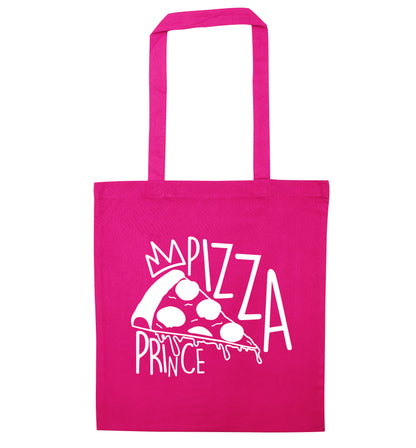 Pizza Prince pink tote bag