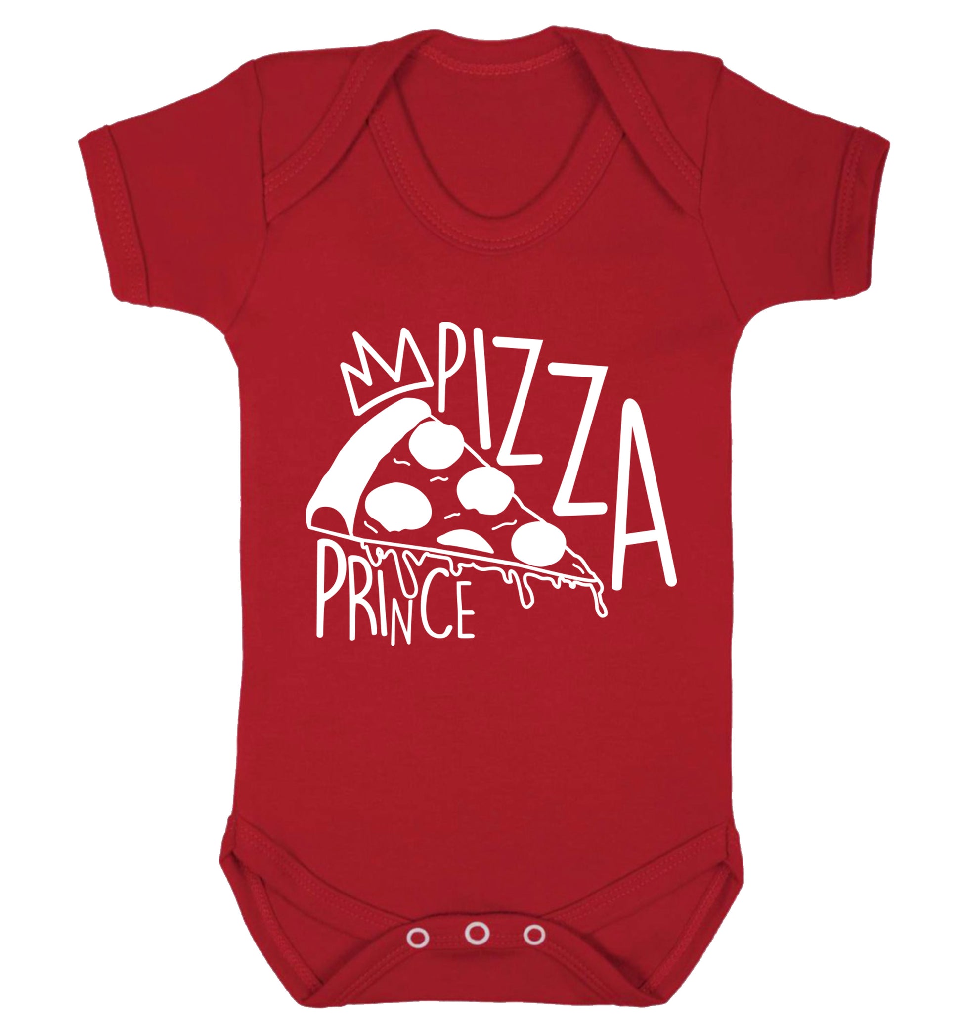 Pizza Prince Baby Vest red 18-24 months