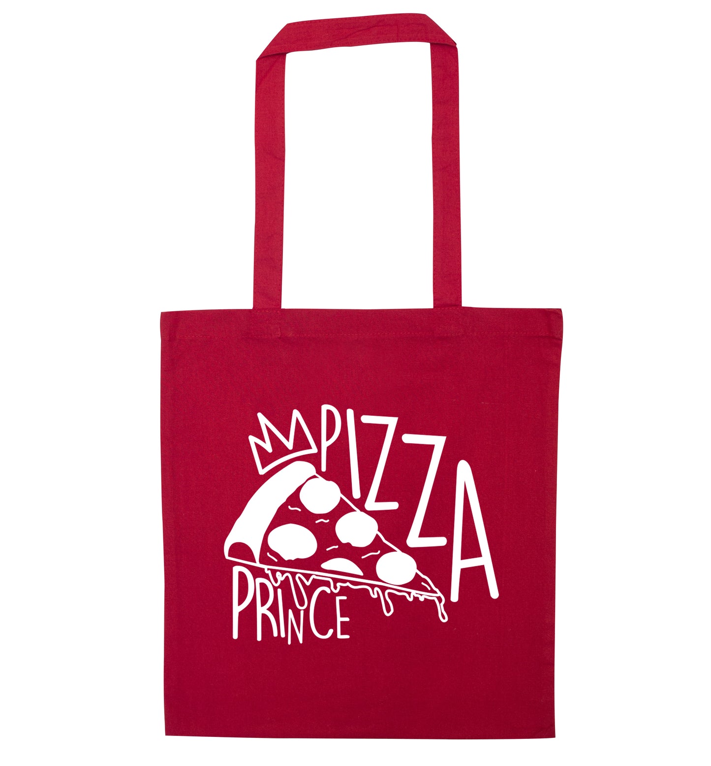 Pizza Prince red tote bag