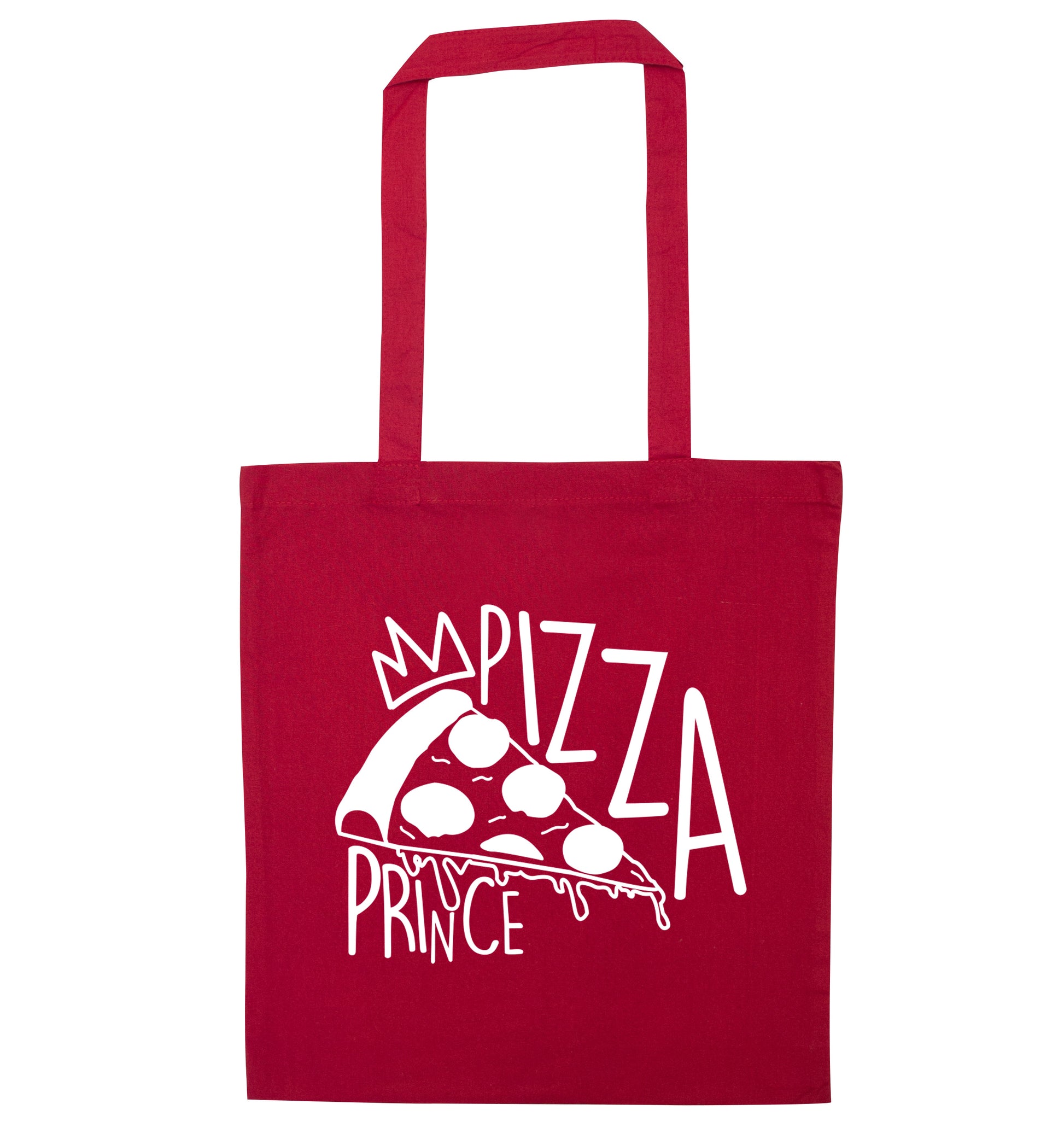 Pizza Prince red tote bag