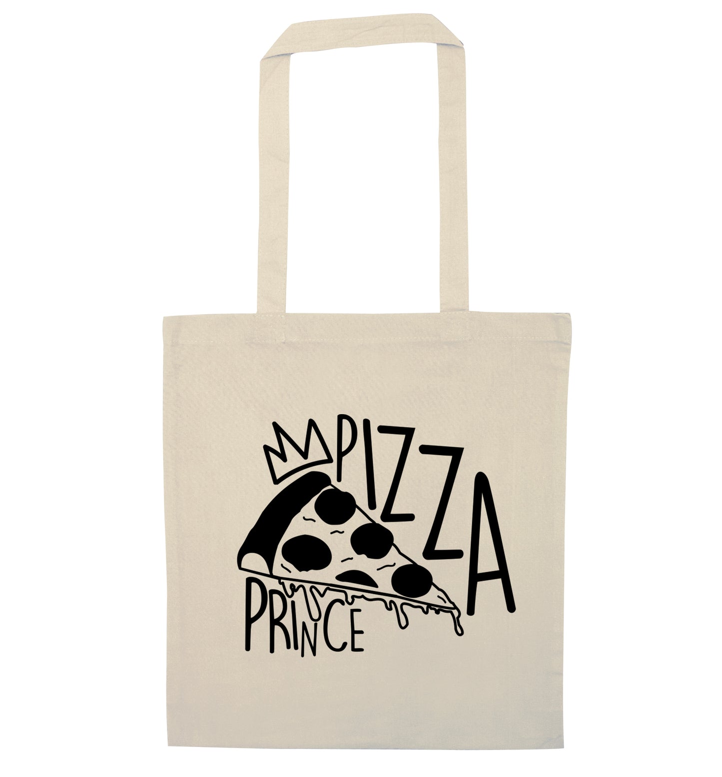 Pizza Prince natural tote bag