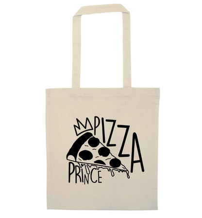 Pizza Prince natural tote bag