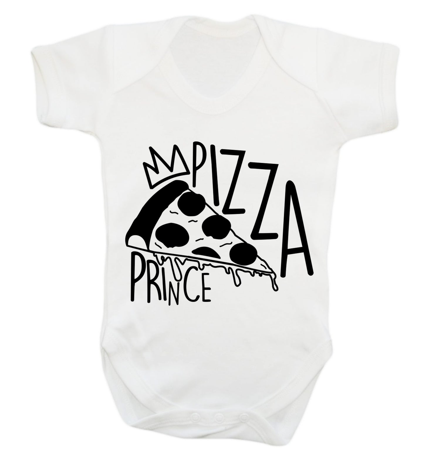 Pizza Prince Baby Vest white 18-24 months