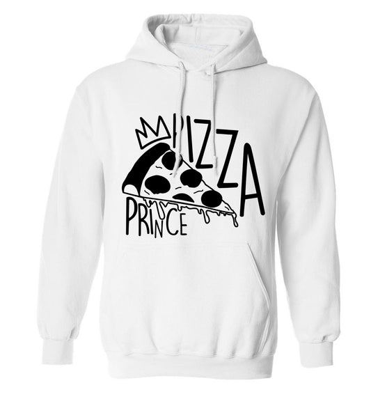 Pizza Prince adults unisex white hoodie 2XL