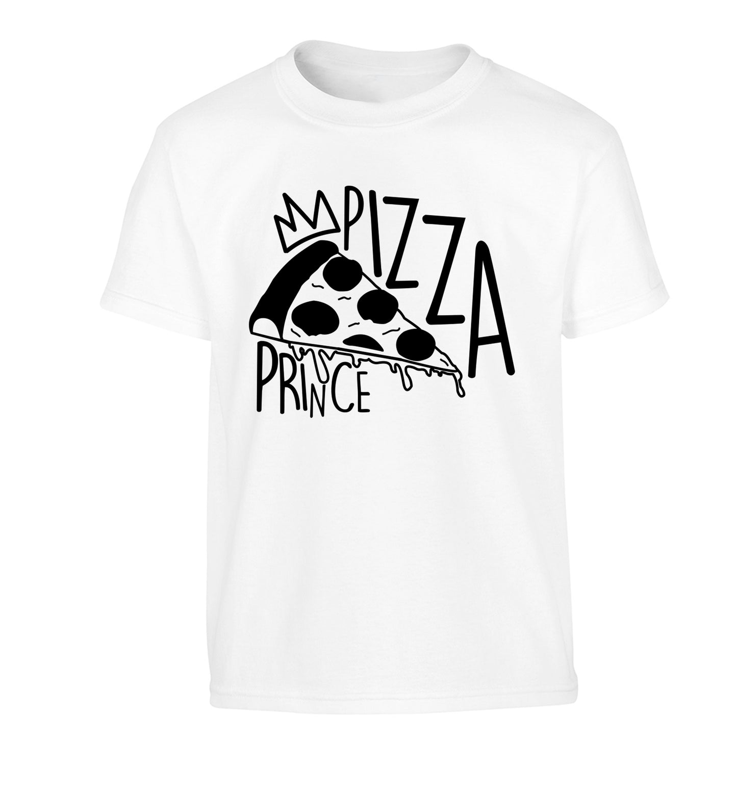 Pizza Prince Children's white Tshirt 12-13 Years