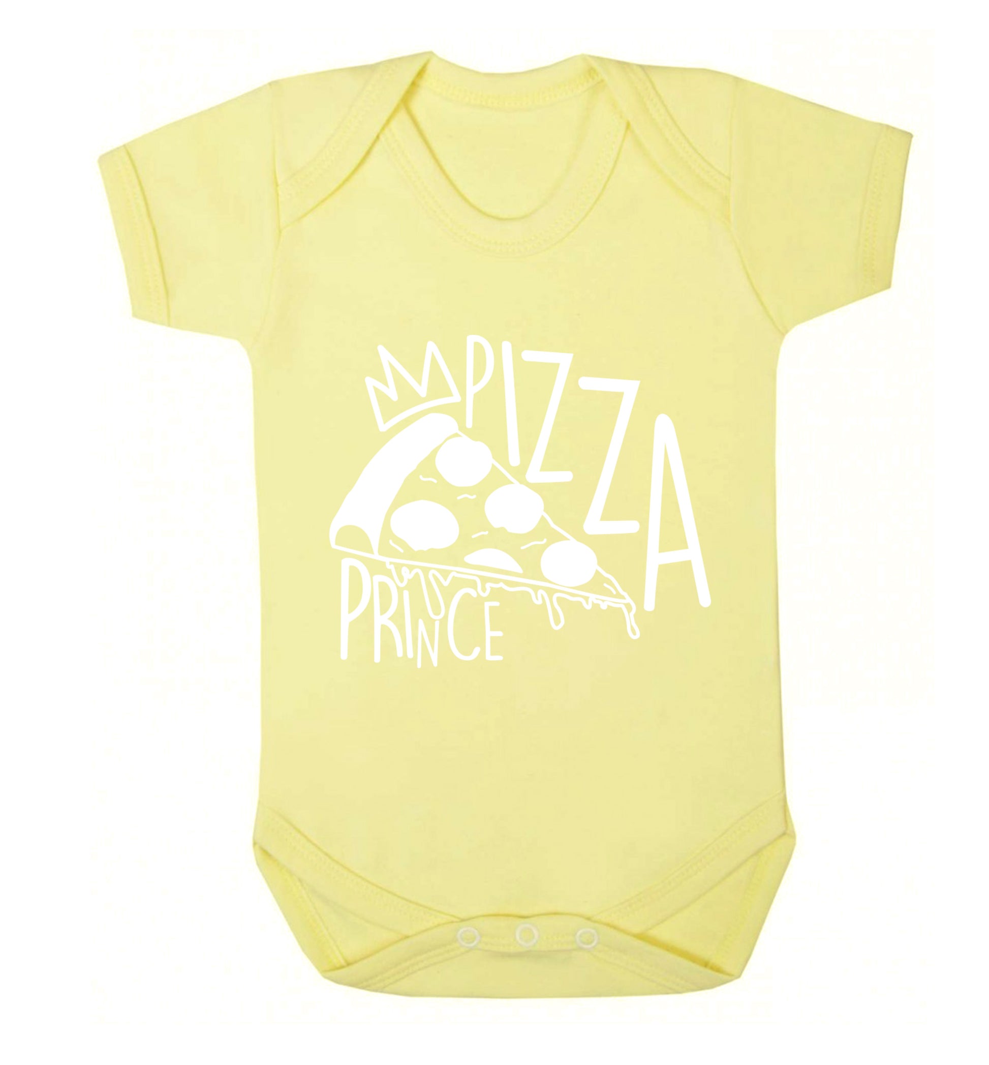 Pizza Prince Baby Vest pale yellow 18-24 months