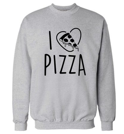 I Love Pizza Adult's unisex grey Sweater 2XL