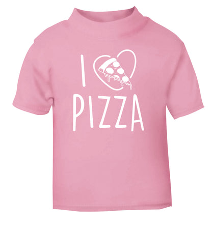 I Love Pizza light pink Baby Toddler Tshirt 2 Years