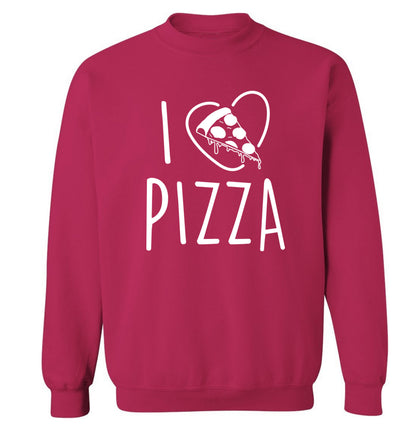 I Love Pizza Adult's unisex pink Sweater 2XL