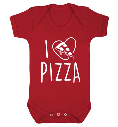 I Love Pizza Baby Vest red 18-24 months