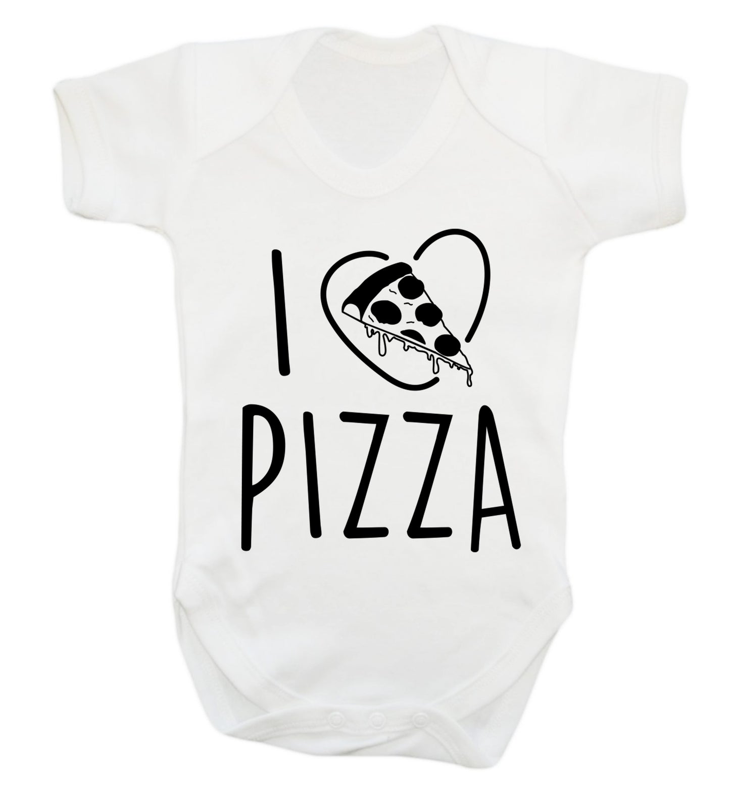 I Love Pizza Baby Vest white 18-24 months