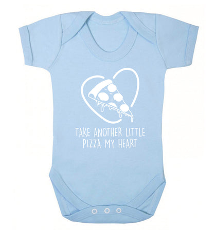 Take another little pizza my heart Baby Vest pale blue 18-24 months
