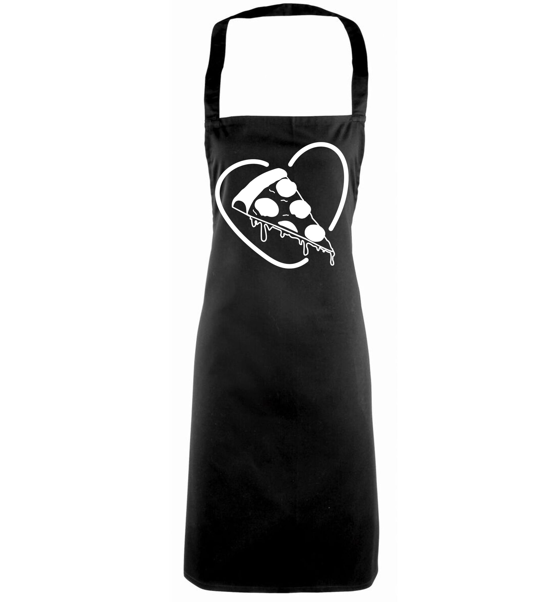 Pizza heart black apron
