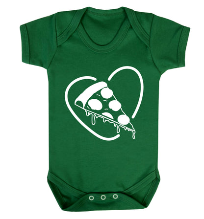 Pizza heart Baby Vest green 18-24 months