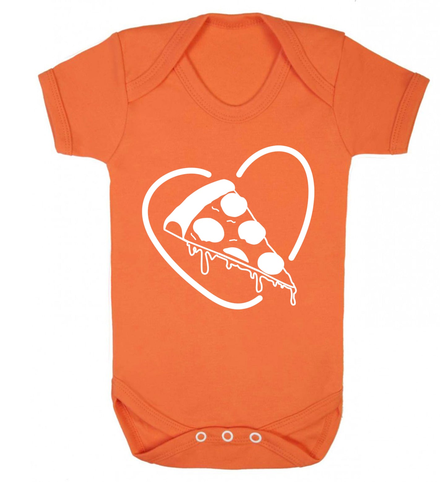 Pizza heart Baby Vest orange 18-24 months