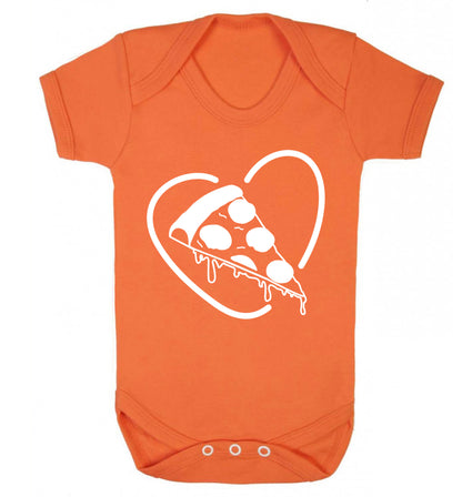 Pizza heart Baby Vest orange 18-24 months