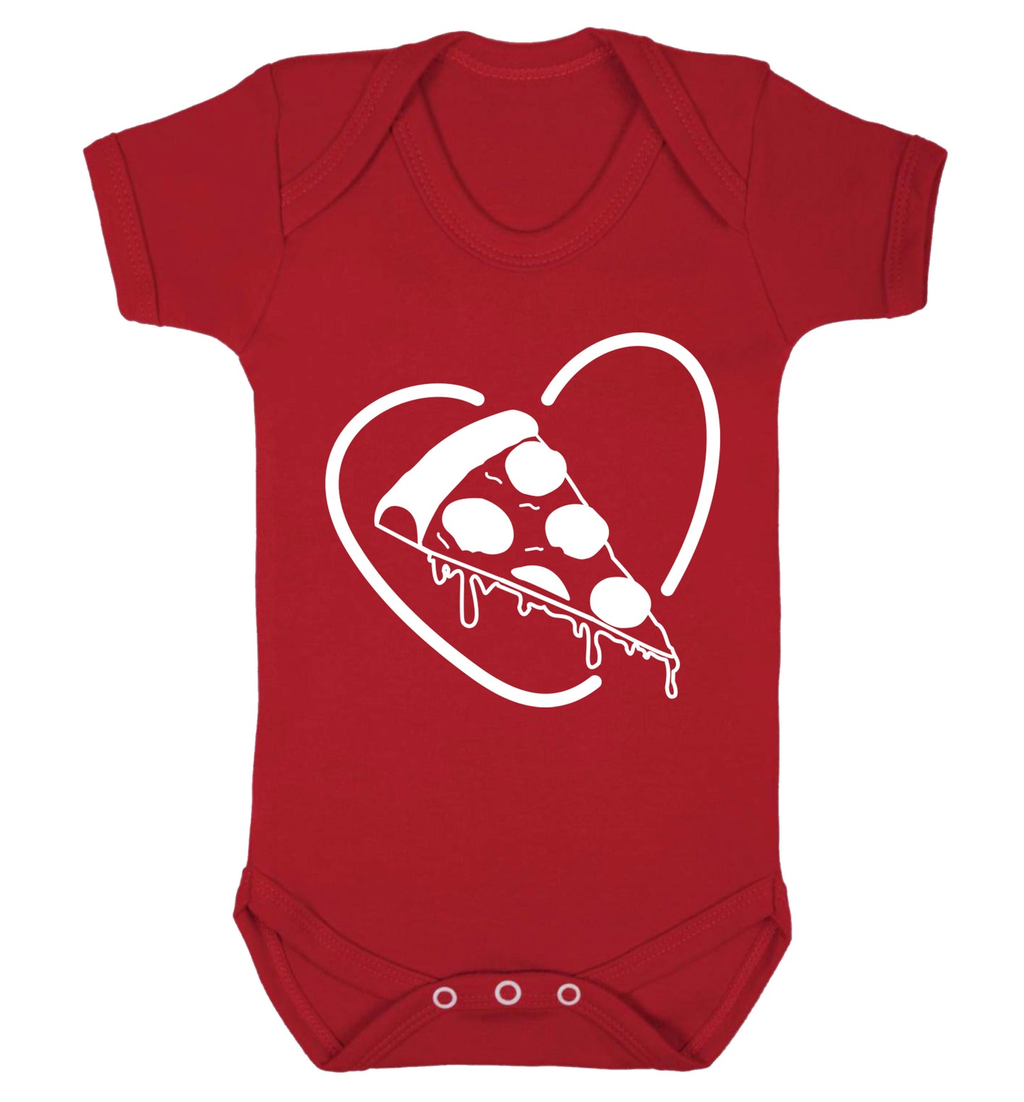 Pizza heart Baby Vest red 18-24 months