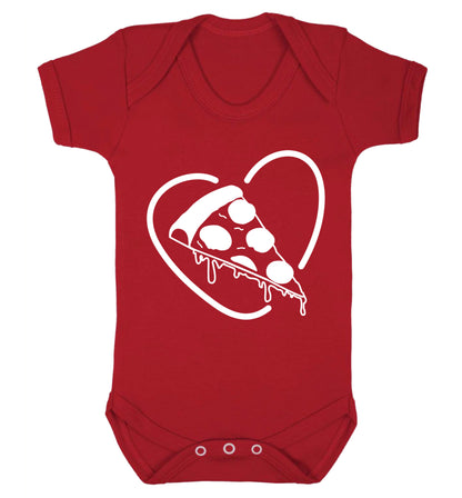 Pizza heart Baby Vest red 18-24 months