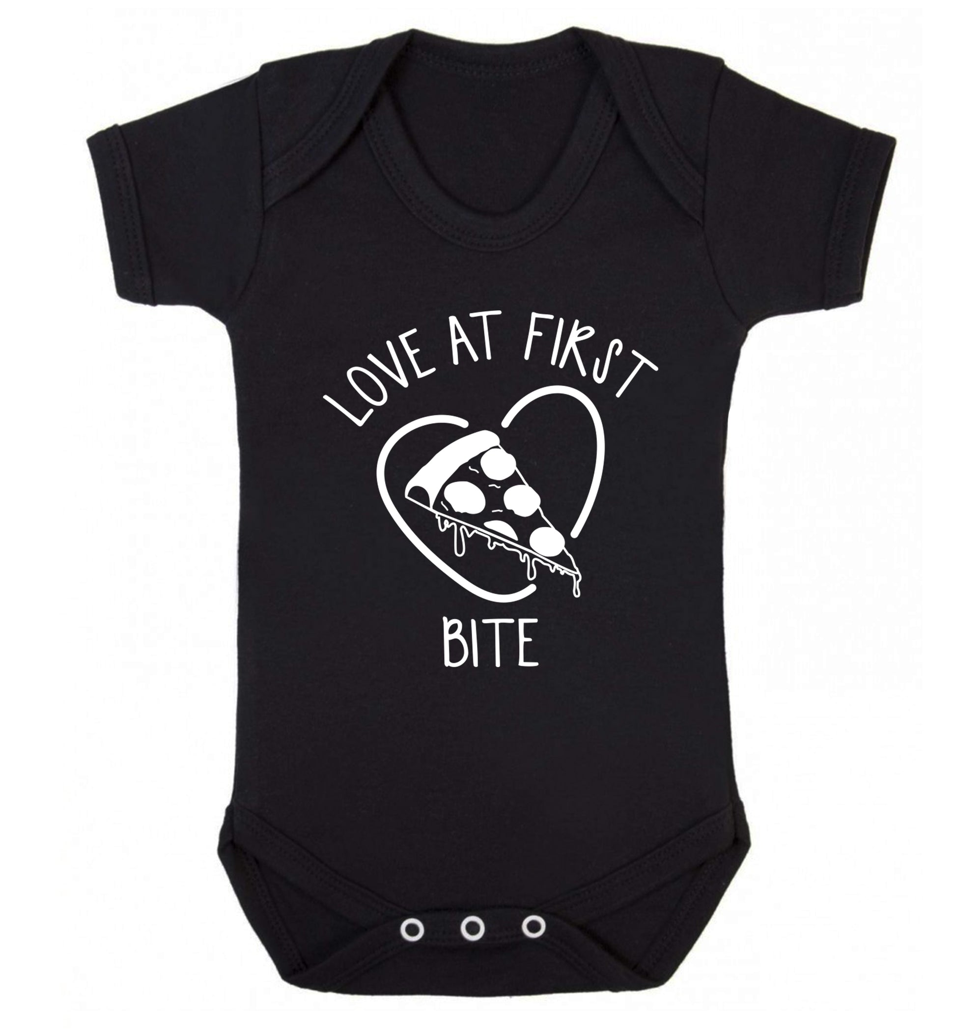 Love at first bite Baby Vest black 18-24 months