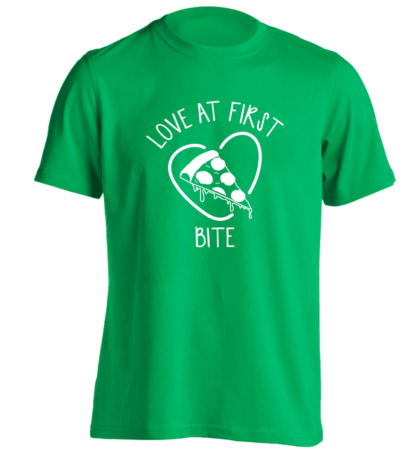 Love at first bite adults unisex green Tshirt 2XL