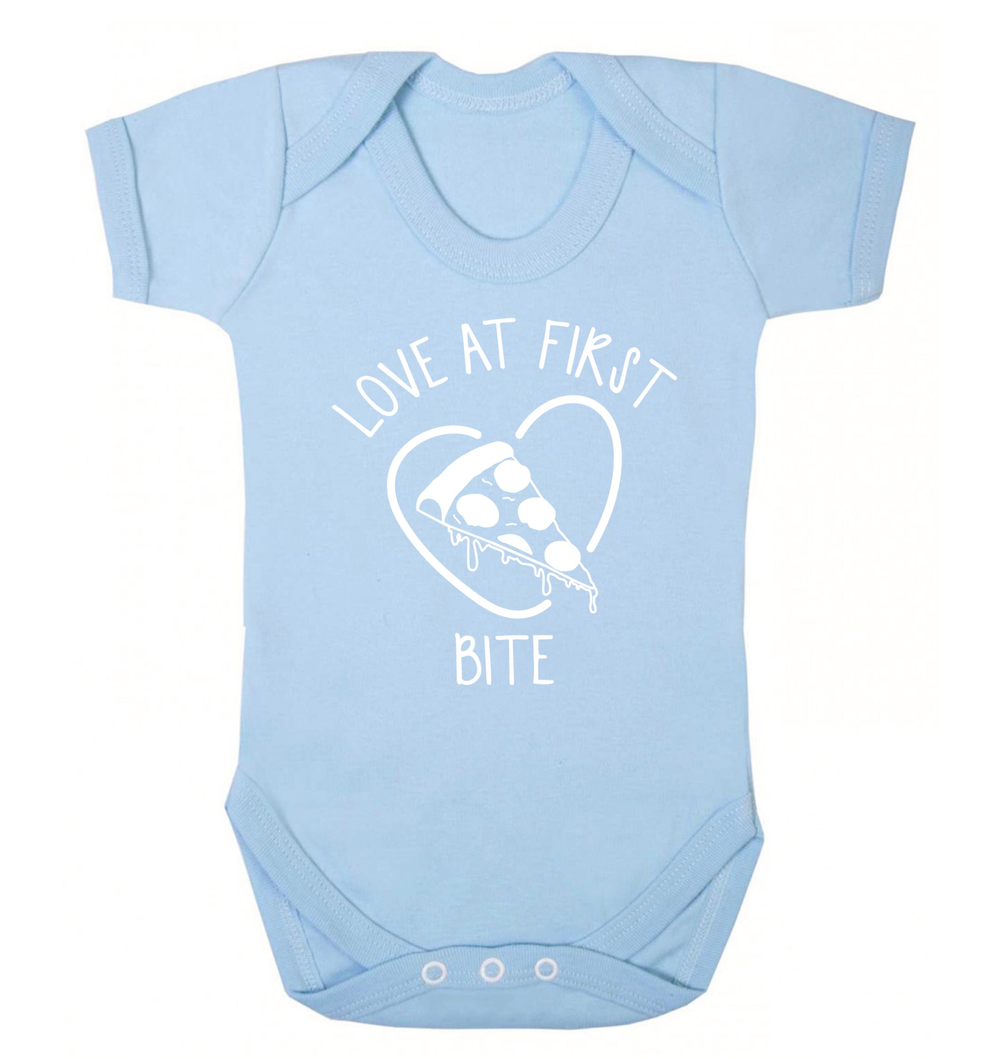 Love at first bite Baby Vest pale blue 18-24 months