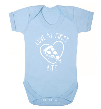 Love at first bite Baby Vest pale blue 18-24 months