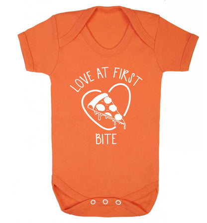 Love at first bite Baby Vest orange 18-24 months