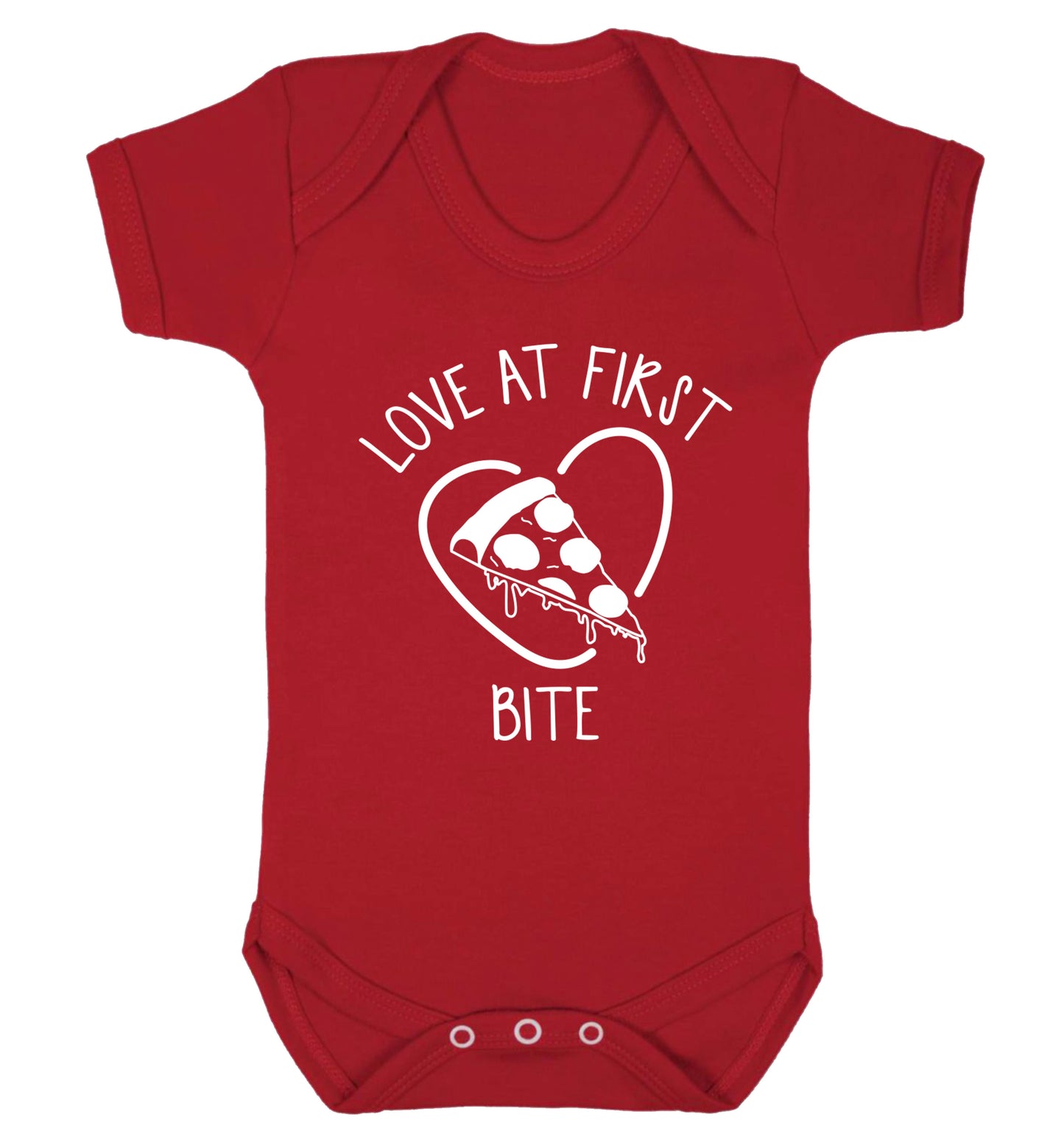Love at first bite Baby Vest red 18-24 months