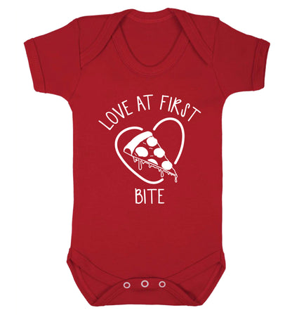 Love at first bite Baby Vest red 18-24 months