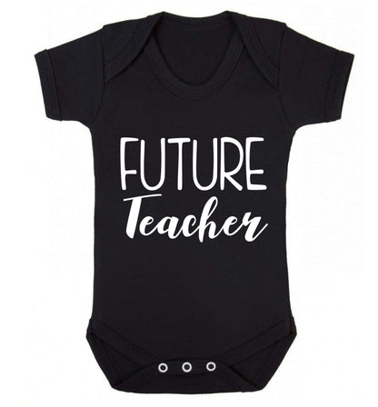 Future teacher Baby Vest black 18-24 months
