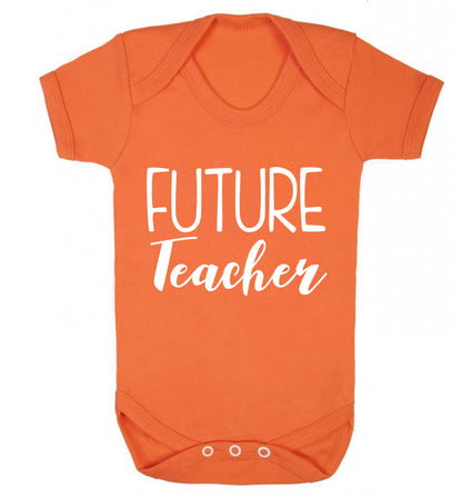 Future teacher Baby Vest orange 18-24 months