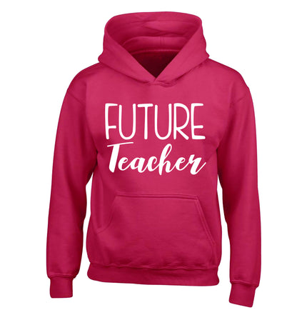 Future teacher children's pink hoodie 12-13 Years