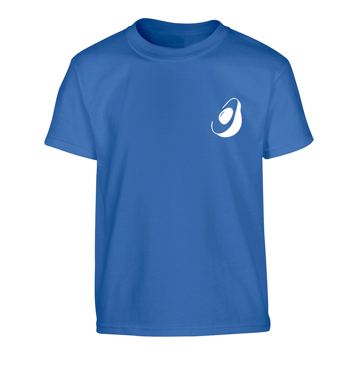 Avocado pocket Children's blue Tshirt 12-13 Years